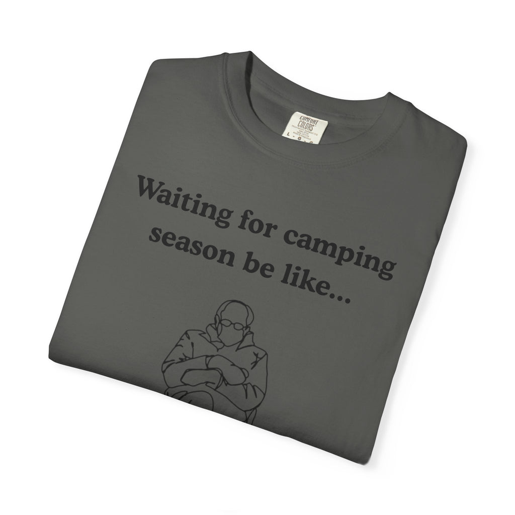 Camping Season Tee — "Waiting for camping season be like..." Cedar Pond Campground Shirt