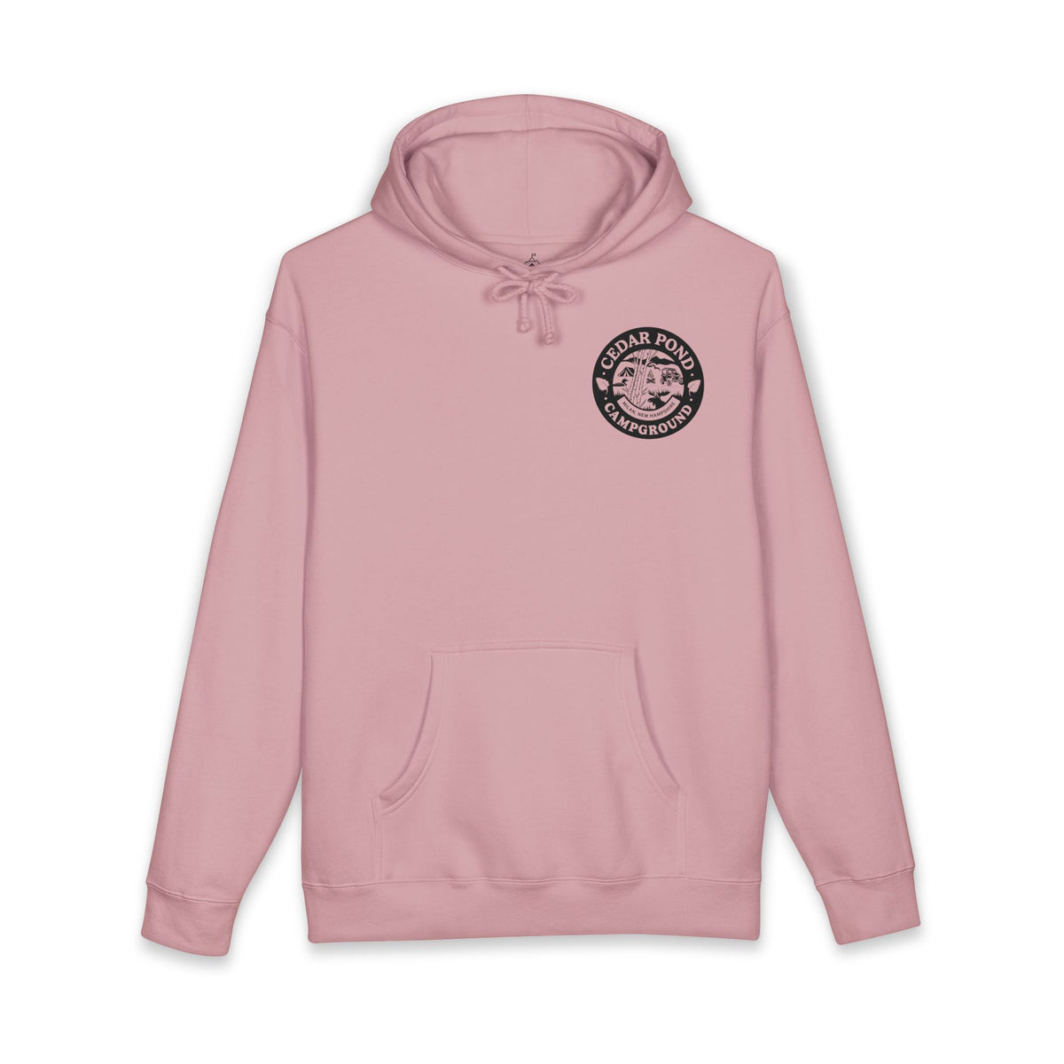Campground Hoodie — "Cedar Pond Campground" Outdoor Camping Pullover