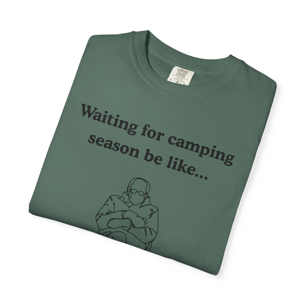 Camping Season Tee — "Waiting for camping season be like..." Cedar Pond Campground Shirt