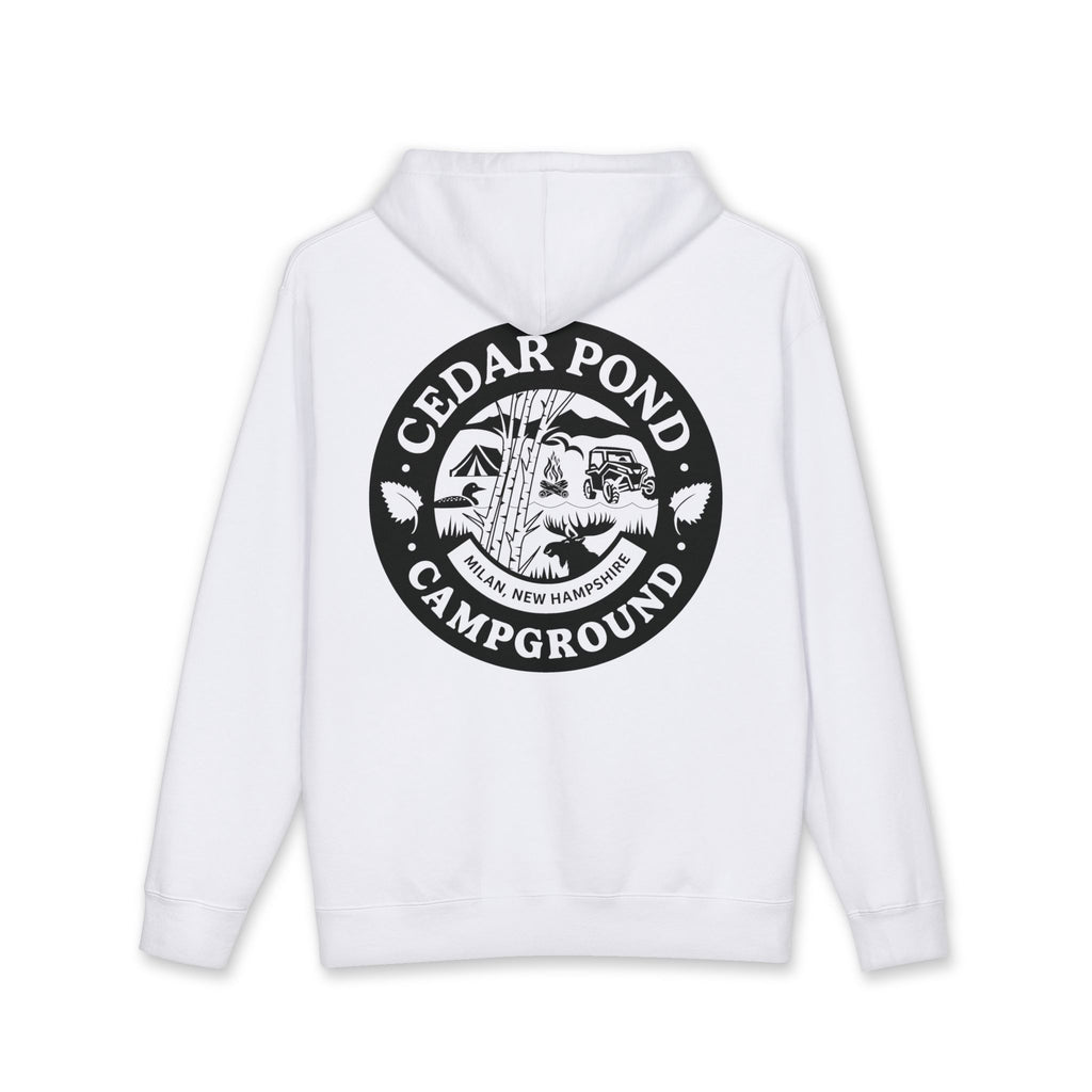 Campground Hoodie — "Cedar Pond Campground" Outdoor Camping Pullover