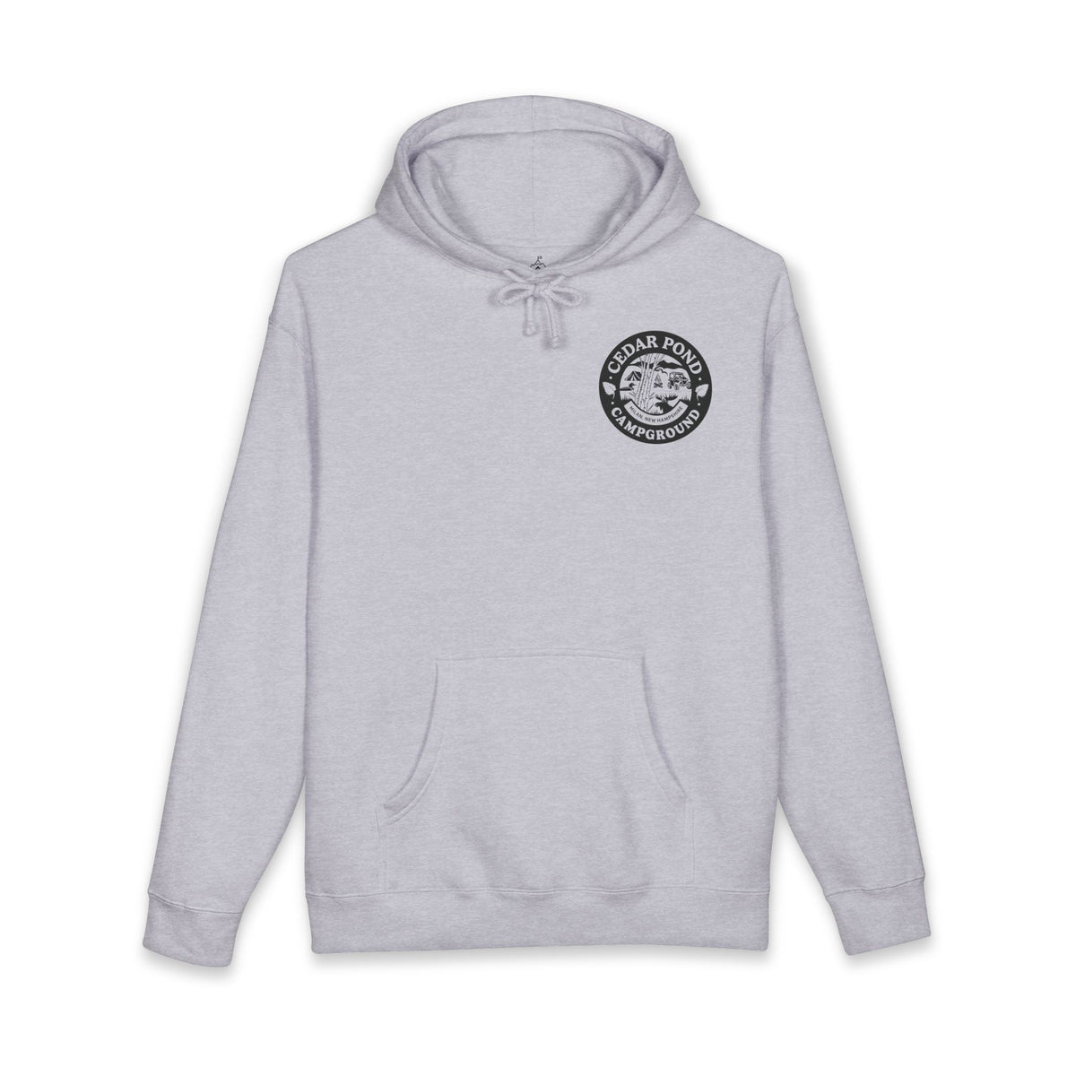 Campground Hoodie — "Cedar Pond Campground" Outdoor Camping Pullover