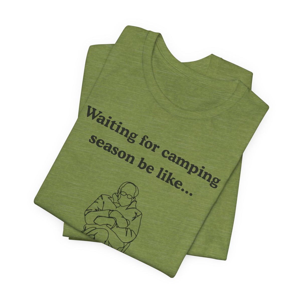 Camping Season Tee — "Waiting for camping season be like..." Cedar Pond Campground Shirt