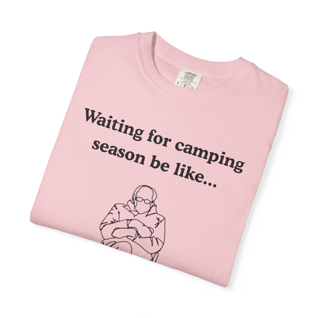 Camping Season Tee — "Waiting for camping season be like..." Cedar Pond Campground Shirt