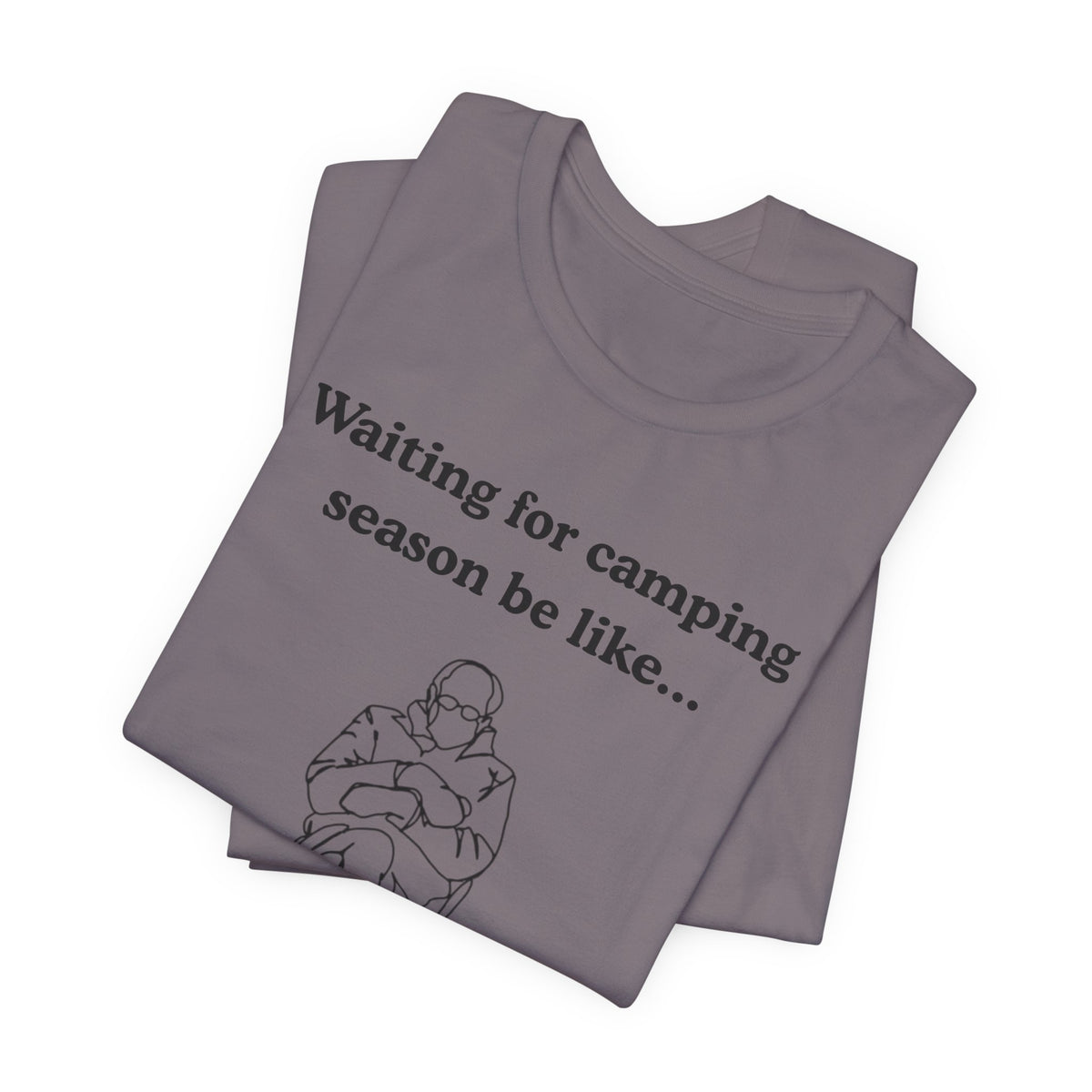 Camping Season Tee — "Waiting for camping season be like..." Cedar Pond Campground Shirt