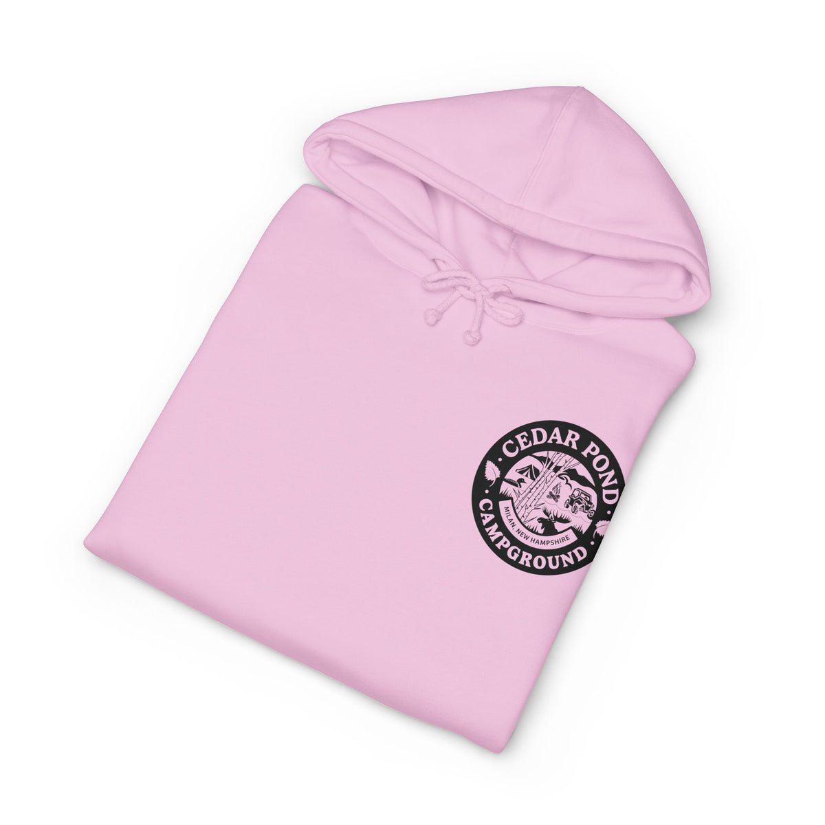 Campground Hoodie — "Cedar Pond Campground" Outdoor Camping Pullover