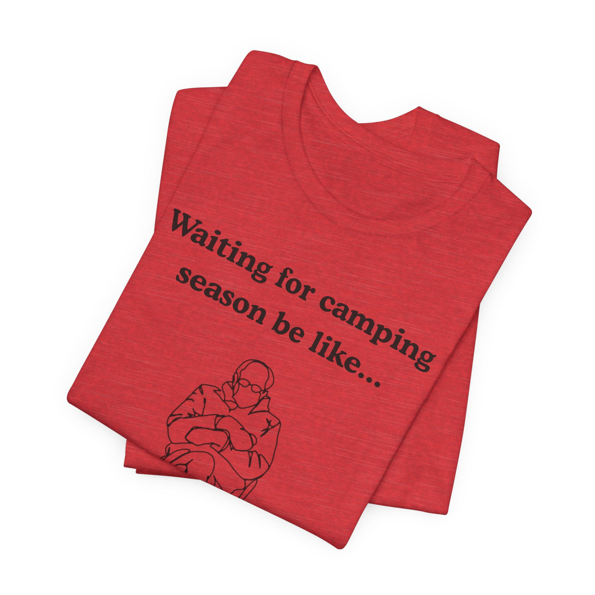 Camping Season Tee — "Waiting for camping season be like..." Cedar Pond Campground Shirt