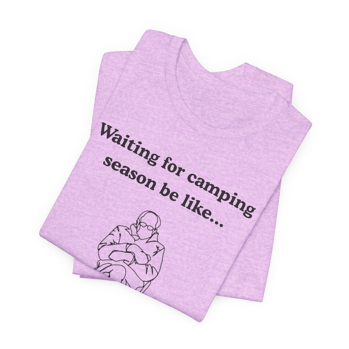 Camping Season Tee — "Waiting for camping season be like..." Cedar Pond Campground Shirt