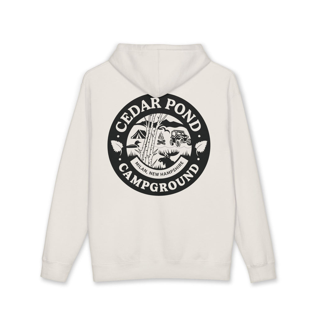 Campground Hoodie — "Cedar Pond Campground" Outdoor Camping Pullover