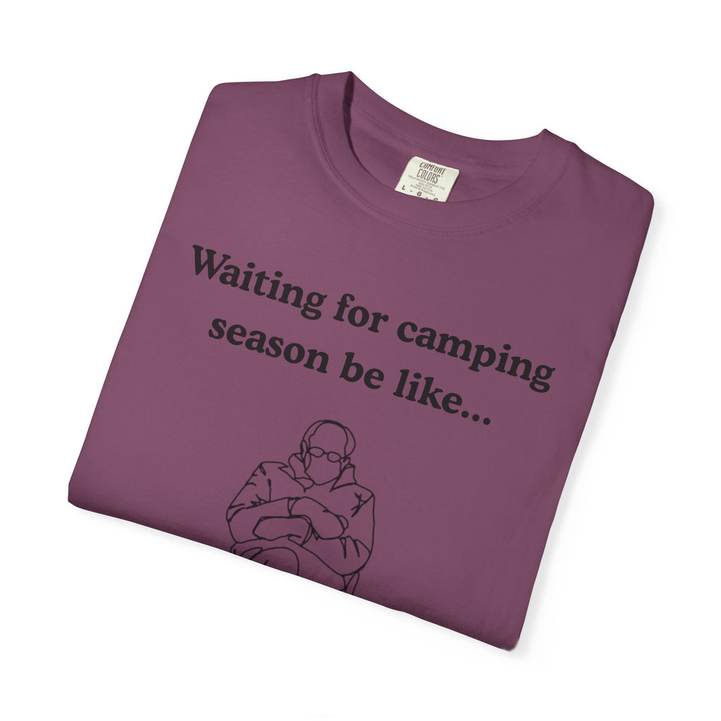 Camping Season Tee — "Waiting for camping season be like..." Cedar Pond Campground Shirt