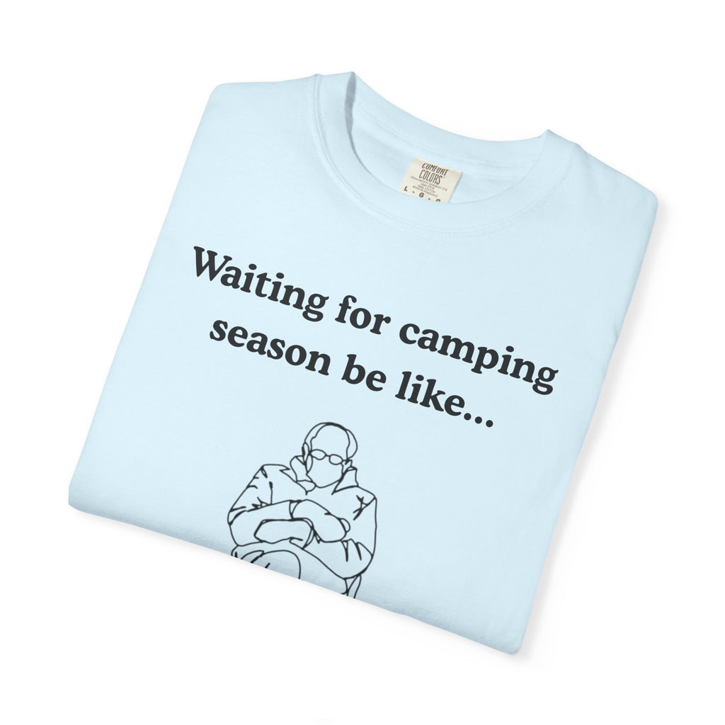 Camping Season Tee — "Waiting for camping season be like..." Cedar Pond Campground Shirt