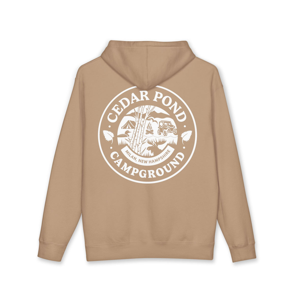 Copy of Campground Hoodie — "Cedar Pond Campground" Outdoor Camping Pullover