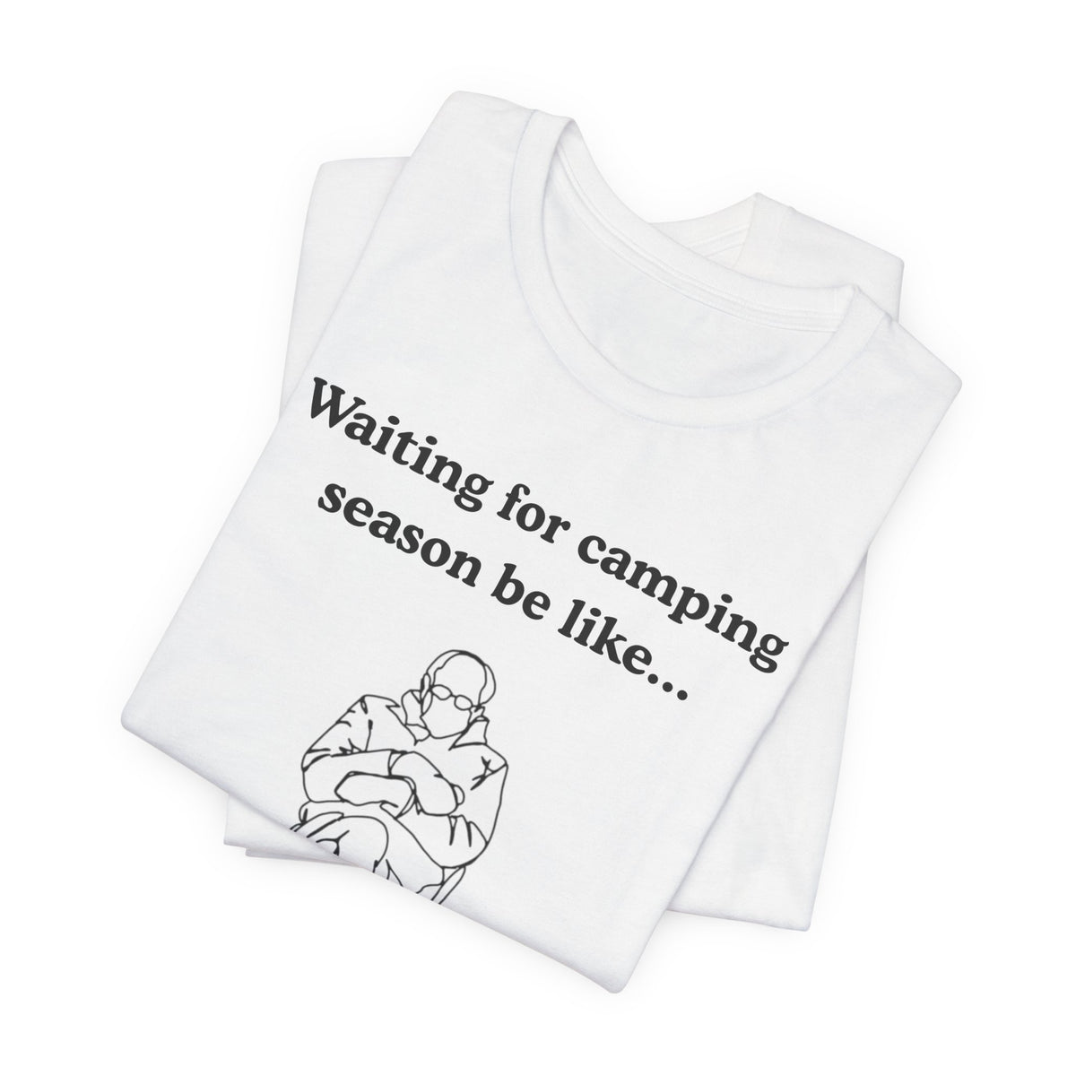 Camping Season Tee — "Waiting for camping season be like..." Cedar Pond Campground Shirt