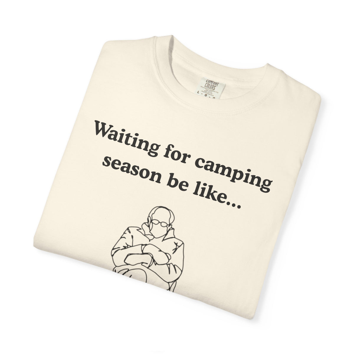 Camping Season Tee — "Waiting for camping season be like..." Cedar Pond Campground Shirt
