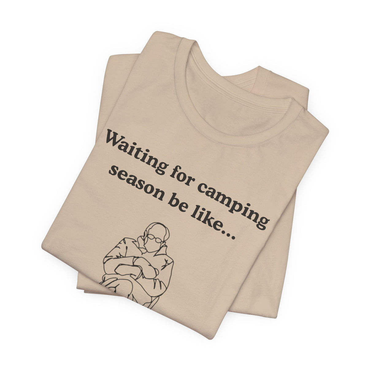 Camping Season Tee — "Waiting for camping season be like..." Cedar Pond Campground Shirt