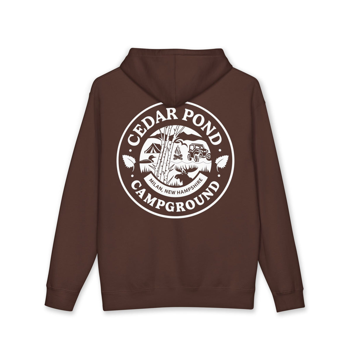 Copy of Campground Hoodie — "Cedar Pond Campground" Outdoor Camping Pullover