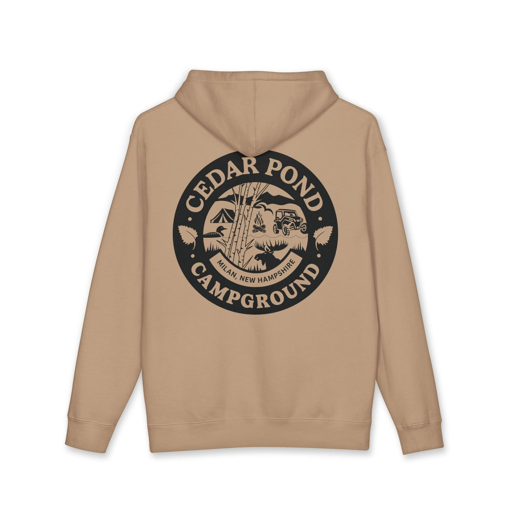 Campground Hoodie — "Cedar Pond Campground" Outdoor Camping Pullover