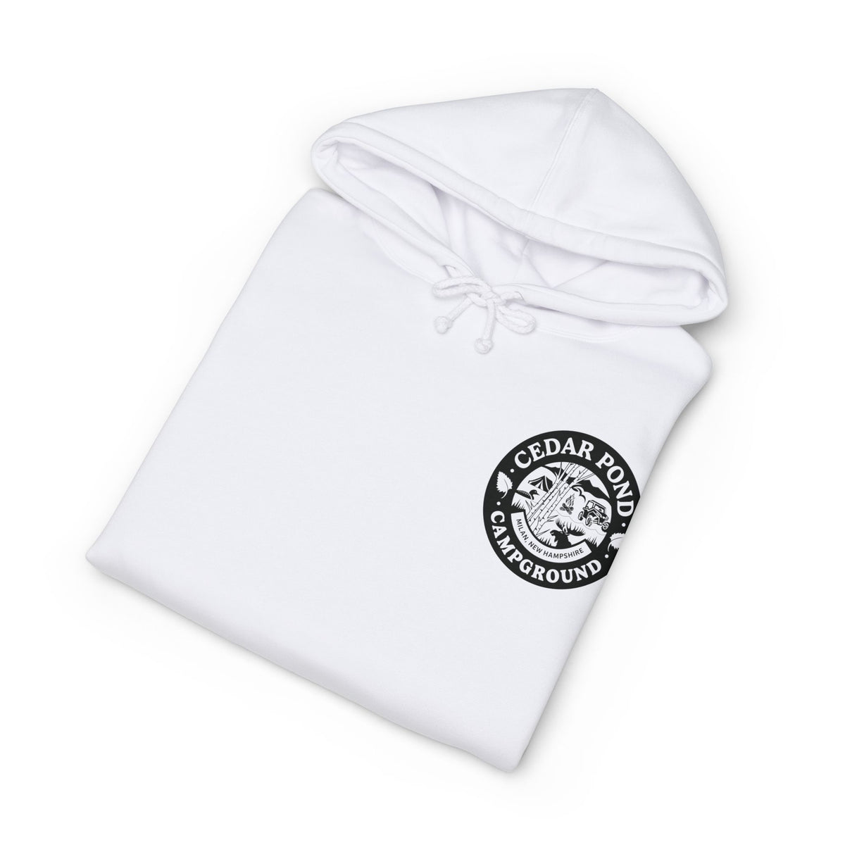 Campground Hoodie — "Cedar Pond Campground" Outdoor Camping Pullover