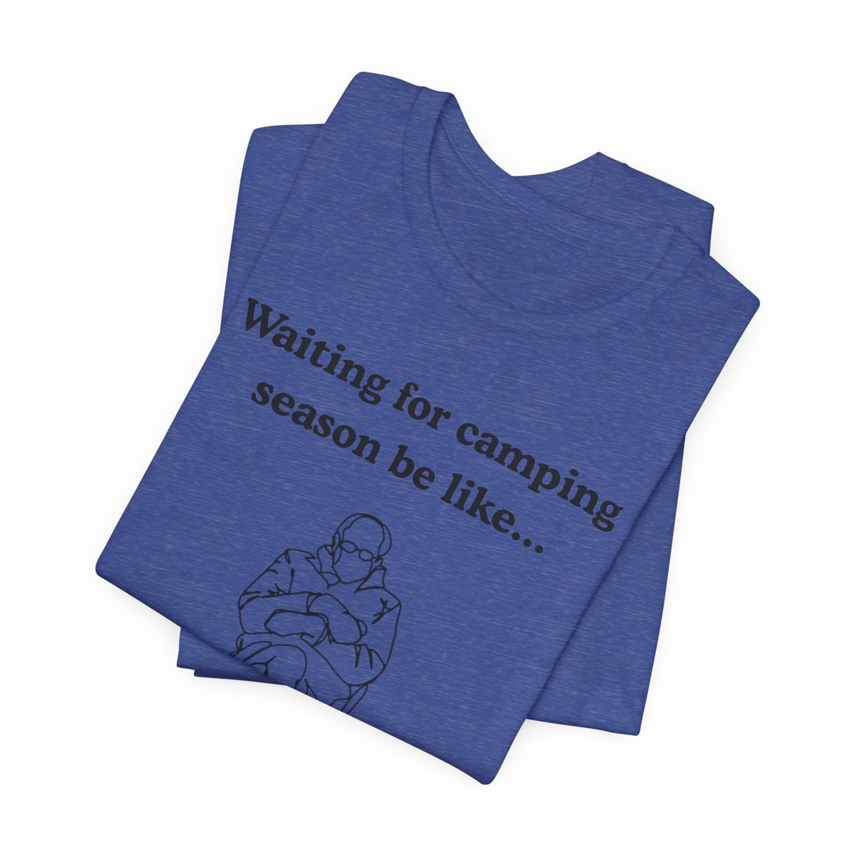 Camping Season Tee — "Waiting for camping season be like..." Cedar Pond Campground Shirt
