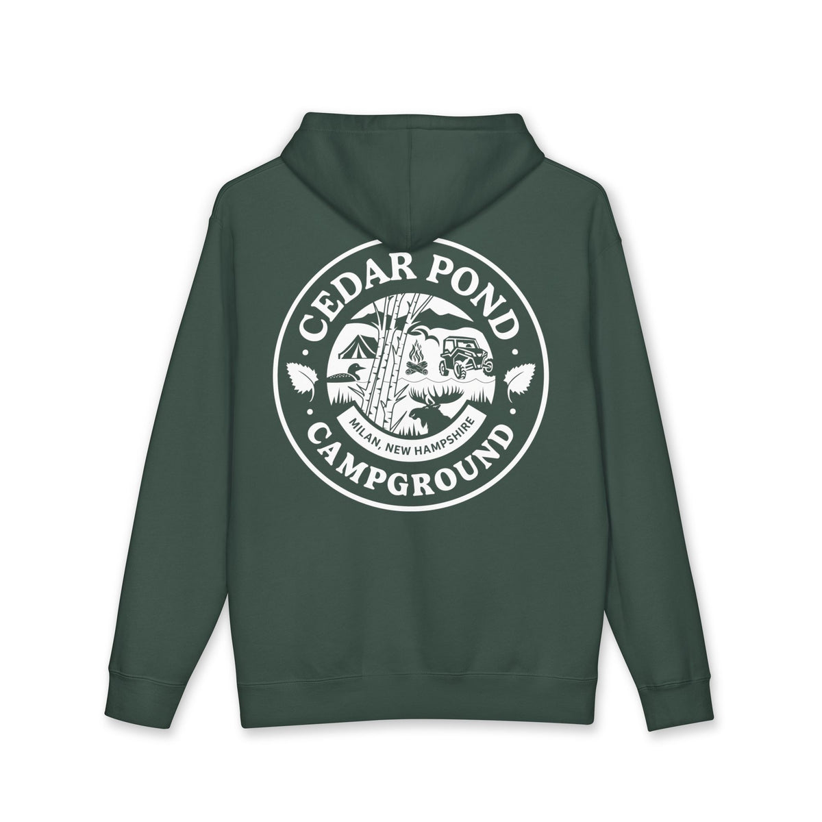 Copy of Campground Hoodie — "Cedar Pond Campground" Outdoor Camping Pullover