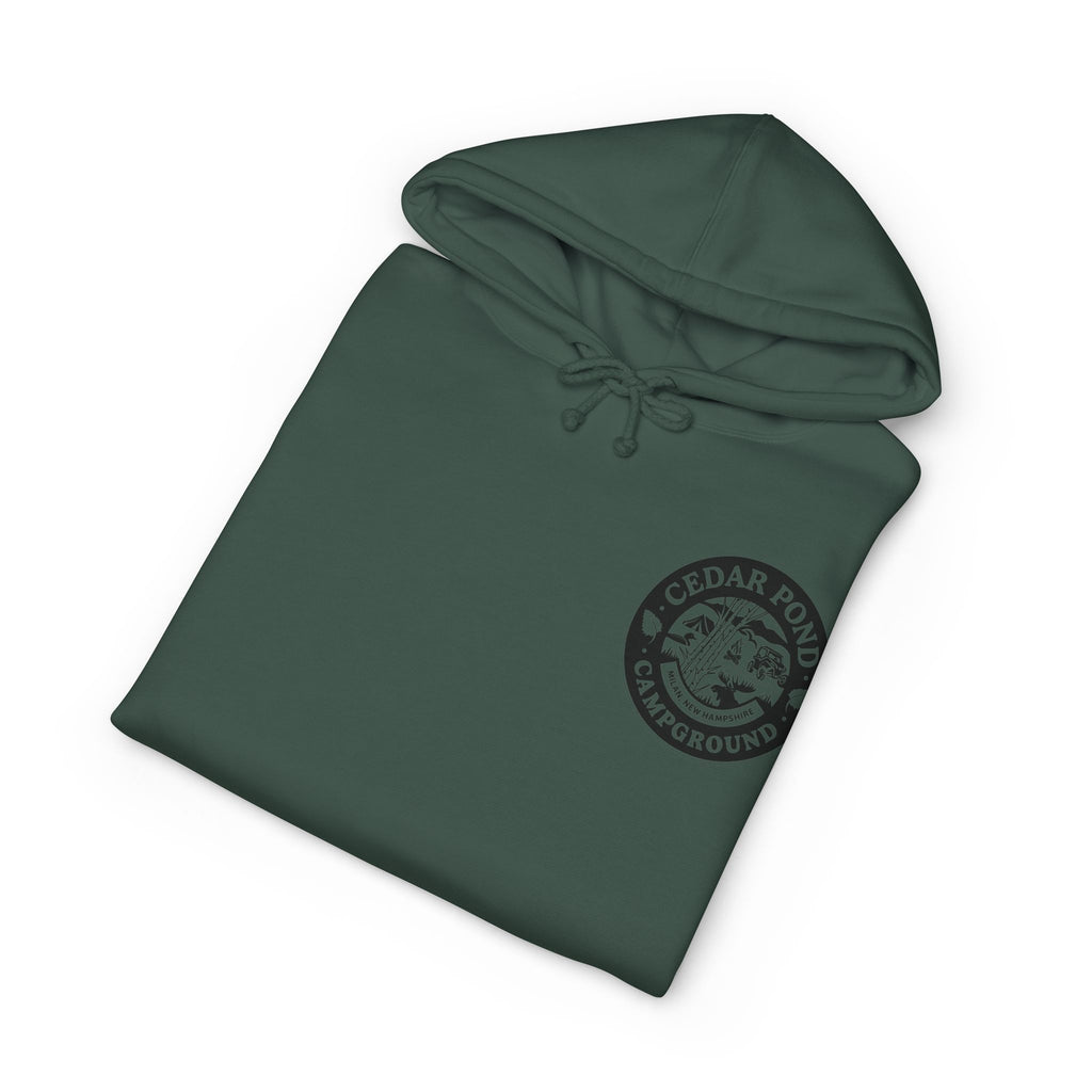 Campground Hoodie — "Cedar Pond Campground" Outdoor Camping Pullover