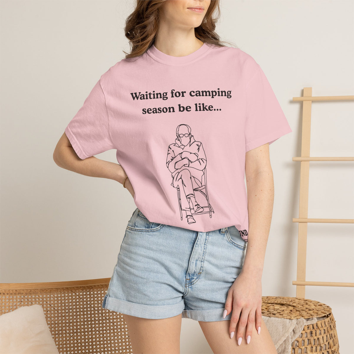 Camping Season Tee — "Waiting for camping season be like..." Cedar Pond Campground Shirt