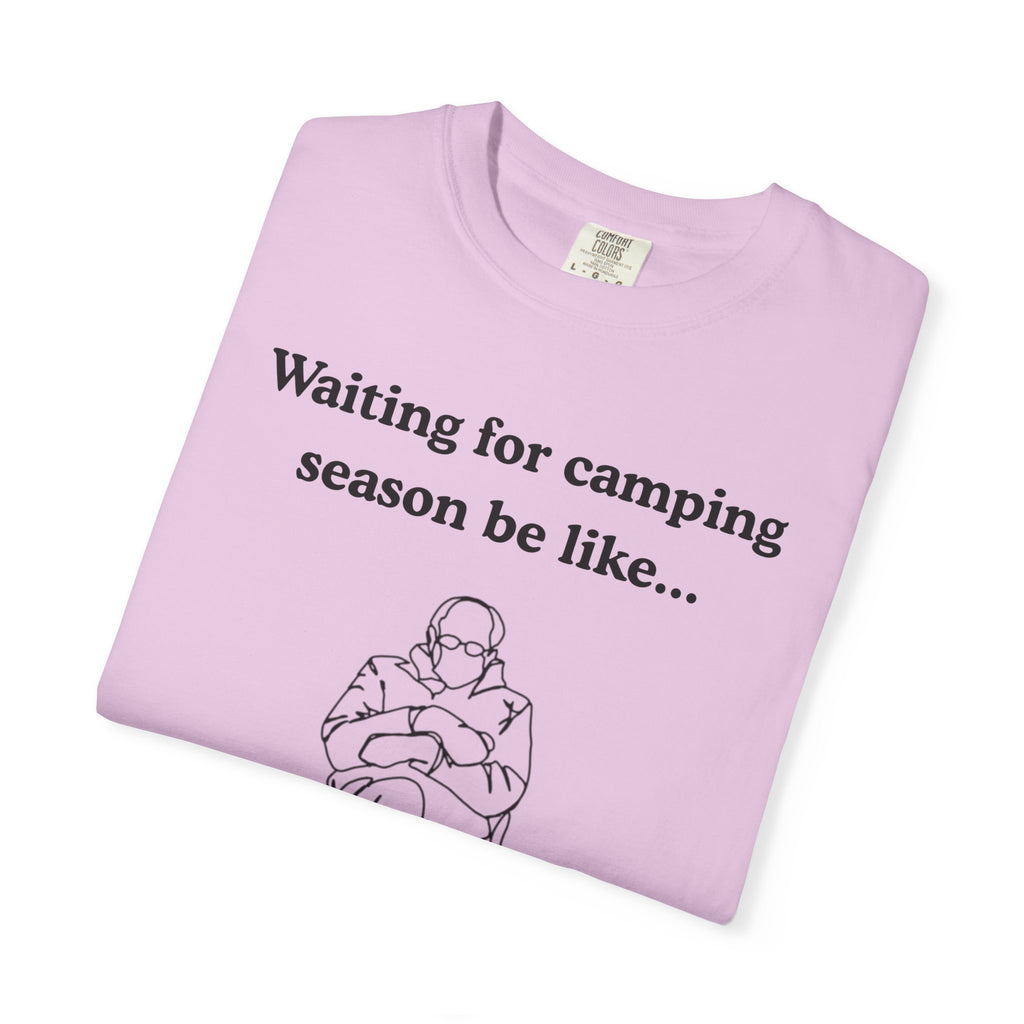 Camping Season Tee — "Waiting for camping season be like..." Cedar Pond Campground Shirt