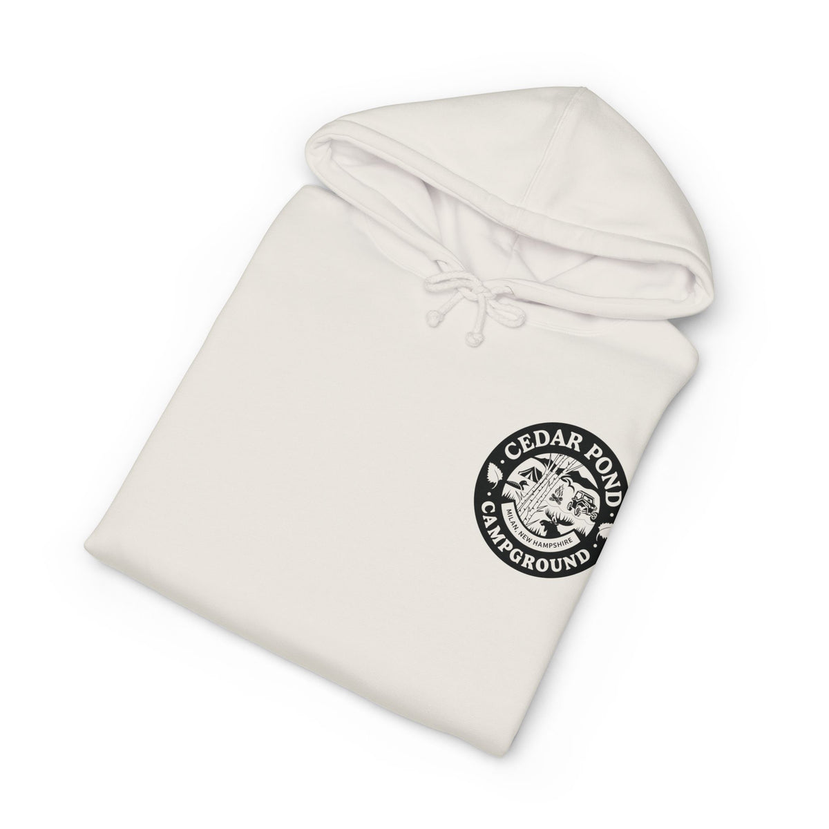 Campground Hoodie — "Cedar Pond Campground" Outdoor Camping Pullover