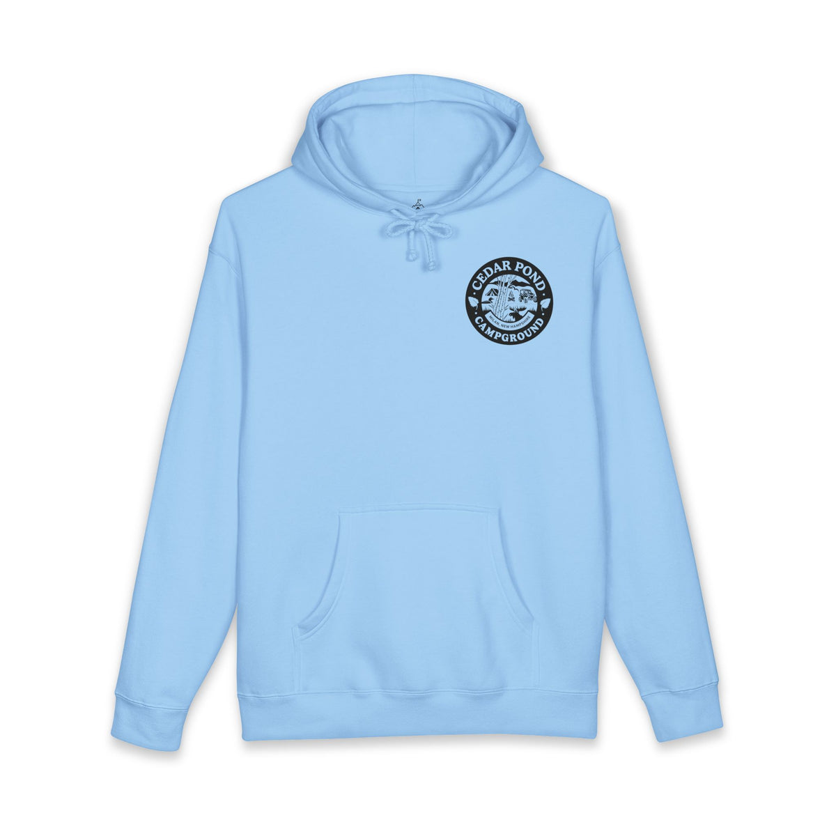 Campground Hoodie — "Cedar Pond Campground" Outdoor Camping Pullover