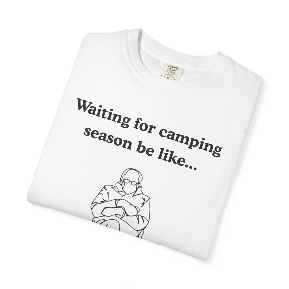 Camping Season Tee — "Waiting for camping season be like..." Cedar Pond Campground Shirt