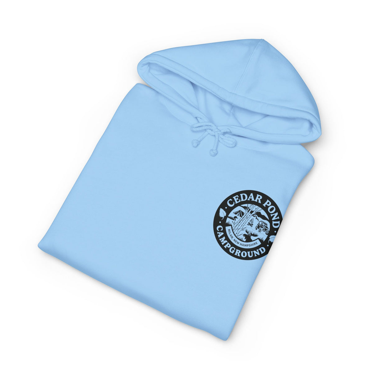 Campground Hoodie — "Cedar Pond Campground" Outdoor Camping Pullover