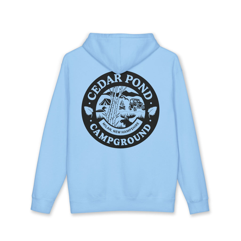 Campground Hoodie — "Cedar Pond Campground" Outdoor Camping Pullover