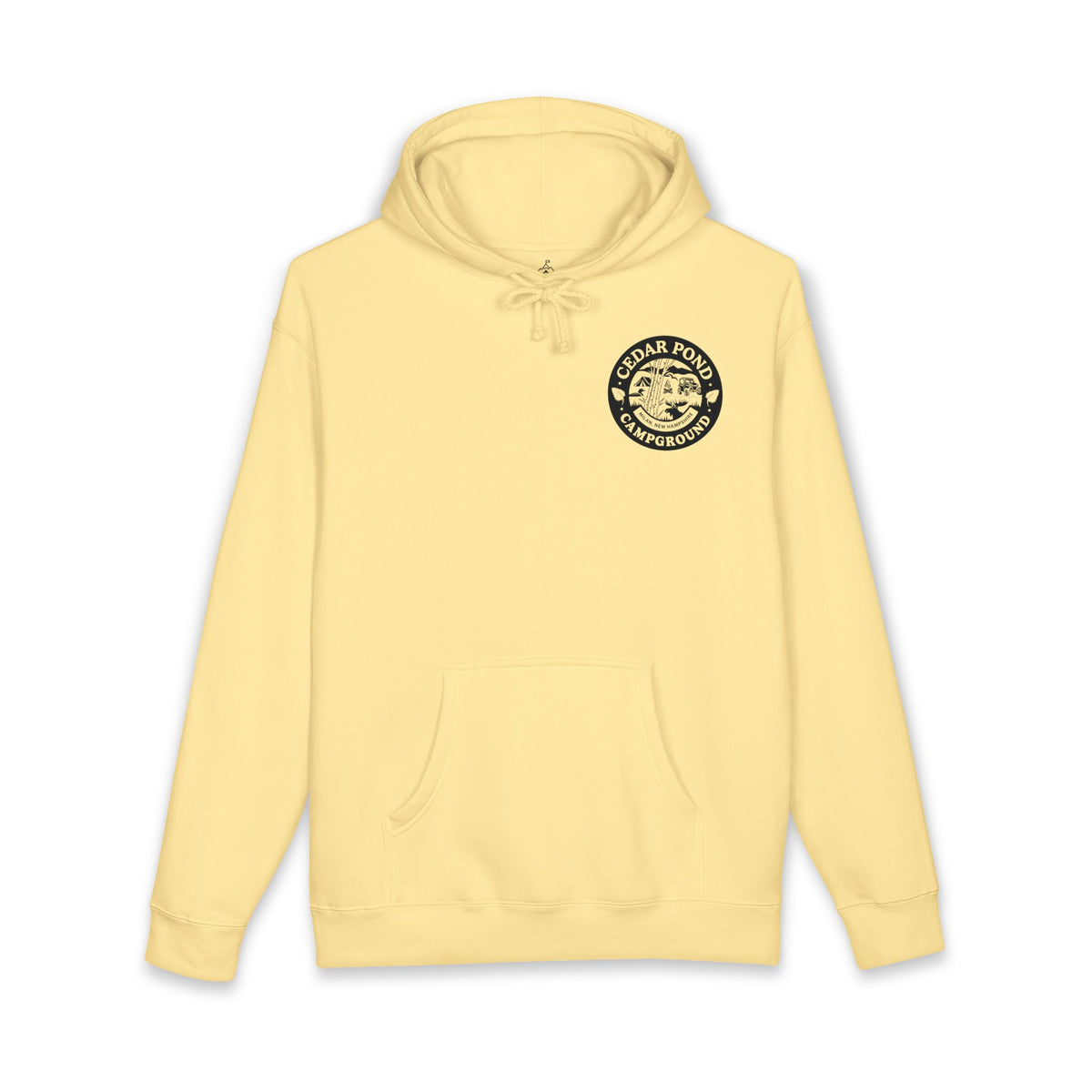 Campground Hoodie — "Cedar Pond Campground" Outdoor Camping Pullover