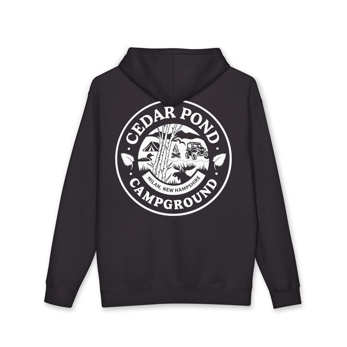 Copy of Campground Hoodie — "Cedar Pond Campground" Outdoor Camping Pullover