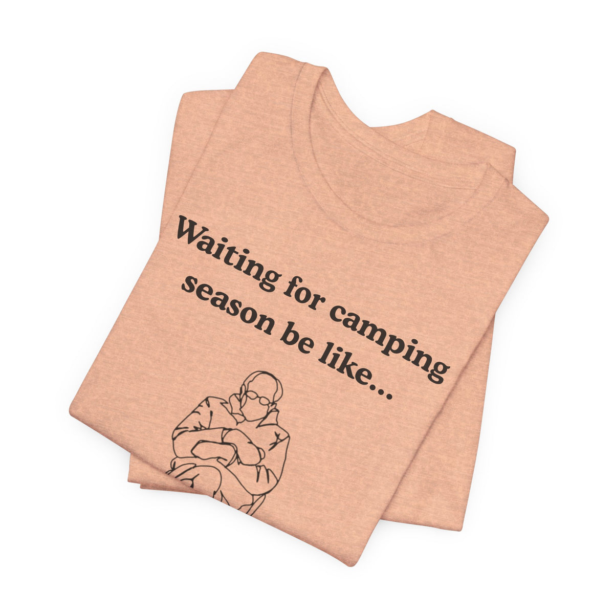 Camping Season Tee — "Waiting for camping season be like..." Cedar Pond Campground Shirt