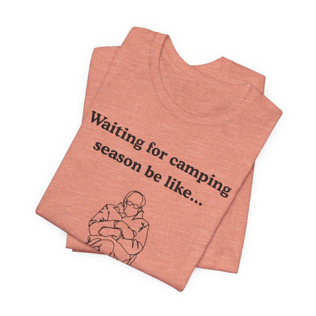 Camping Season Tee — "Waiting for camping season be like..." Cedar Pond Campground Shirt