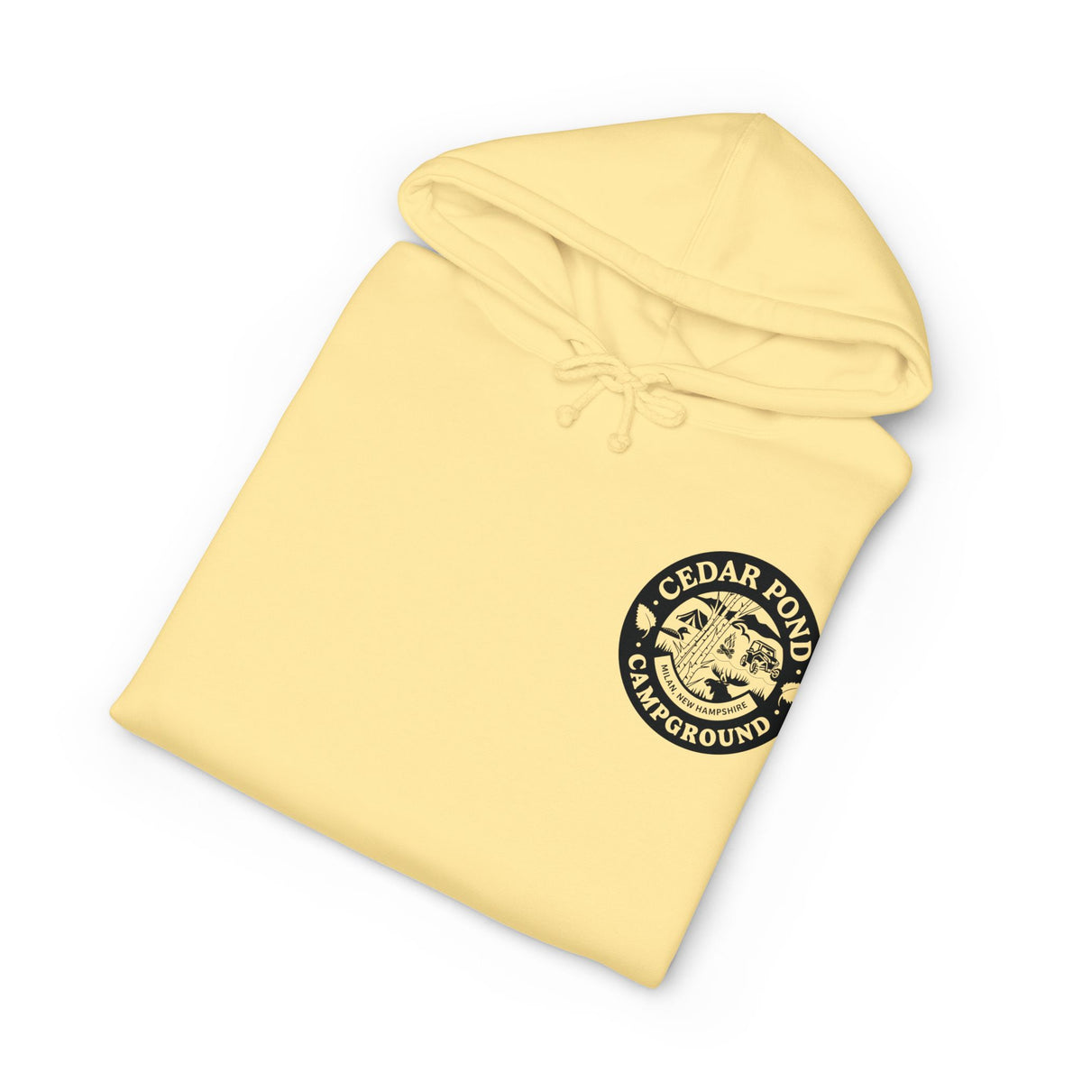 Campground Hoodie — "Cedar Pond Campground" Outdoor Camping Pullover