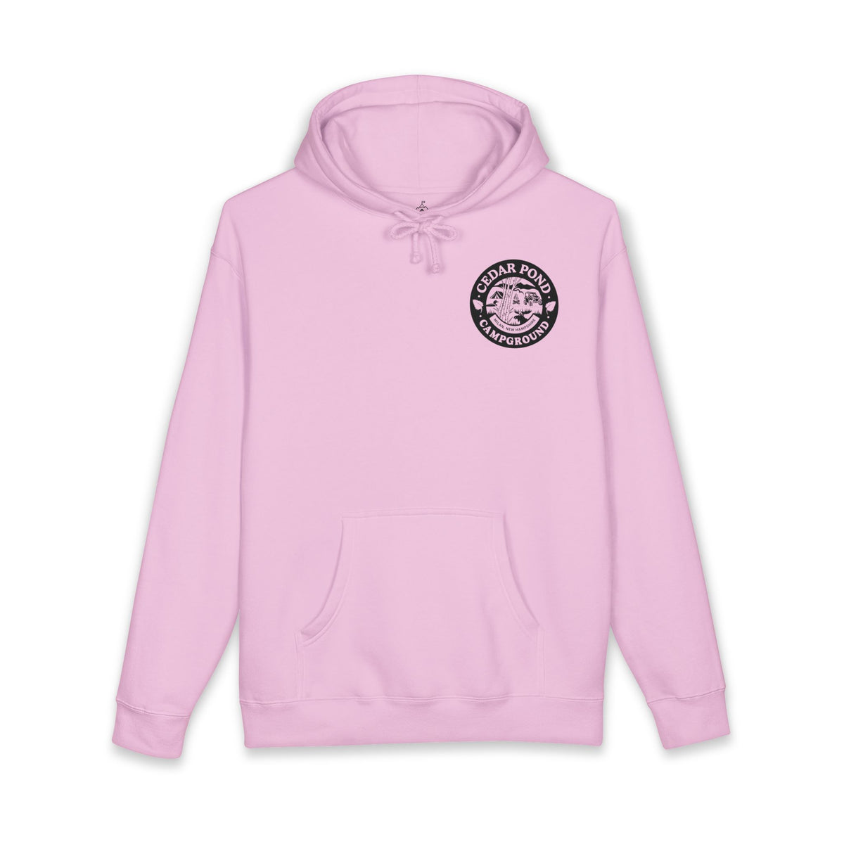 Campground Hoodie — "Cedar Pond Campground" Outdoor Camping Pullover