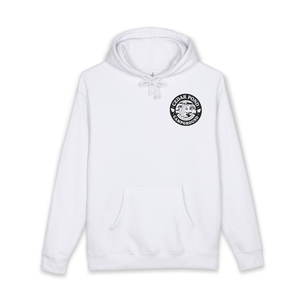 Campground Hoodie — "Cedar Pond Campground" Outdoor Camping Pullover