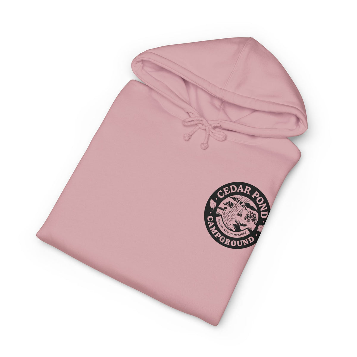 Campground Hoodie — "Cedar Pond Campground" Outdoor Camping Pullover