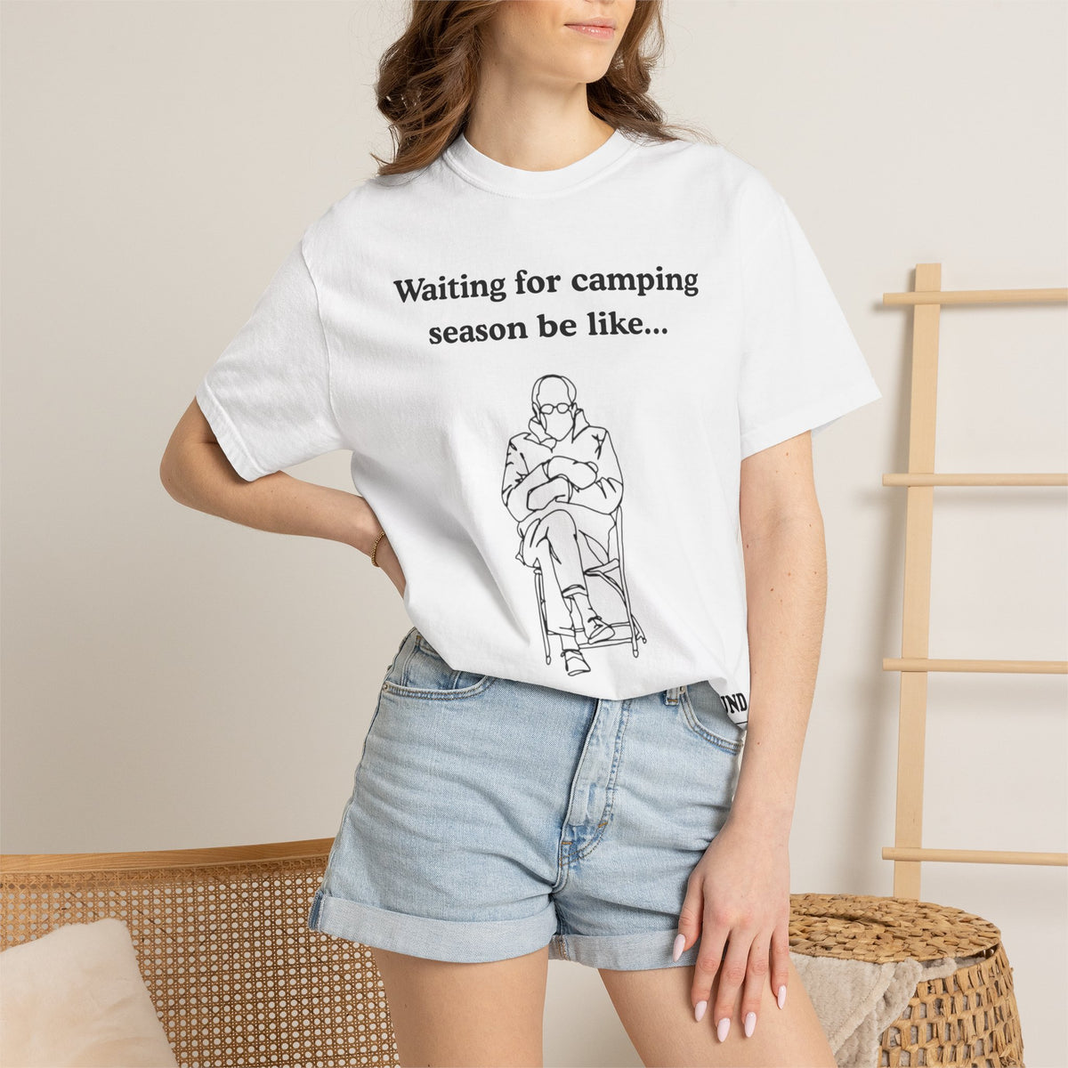 Camping Season Tee — "Waiting for camping season be like..." Cedar Pond Campground Shirt