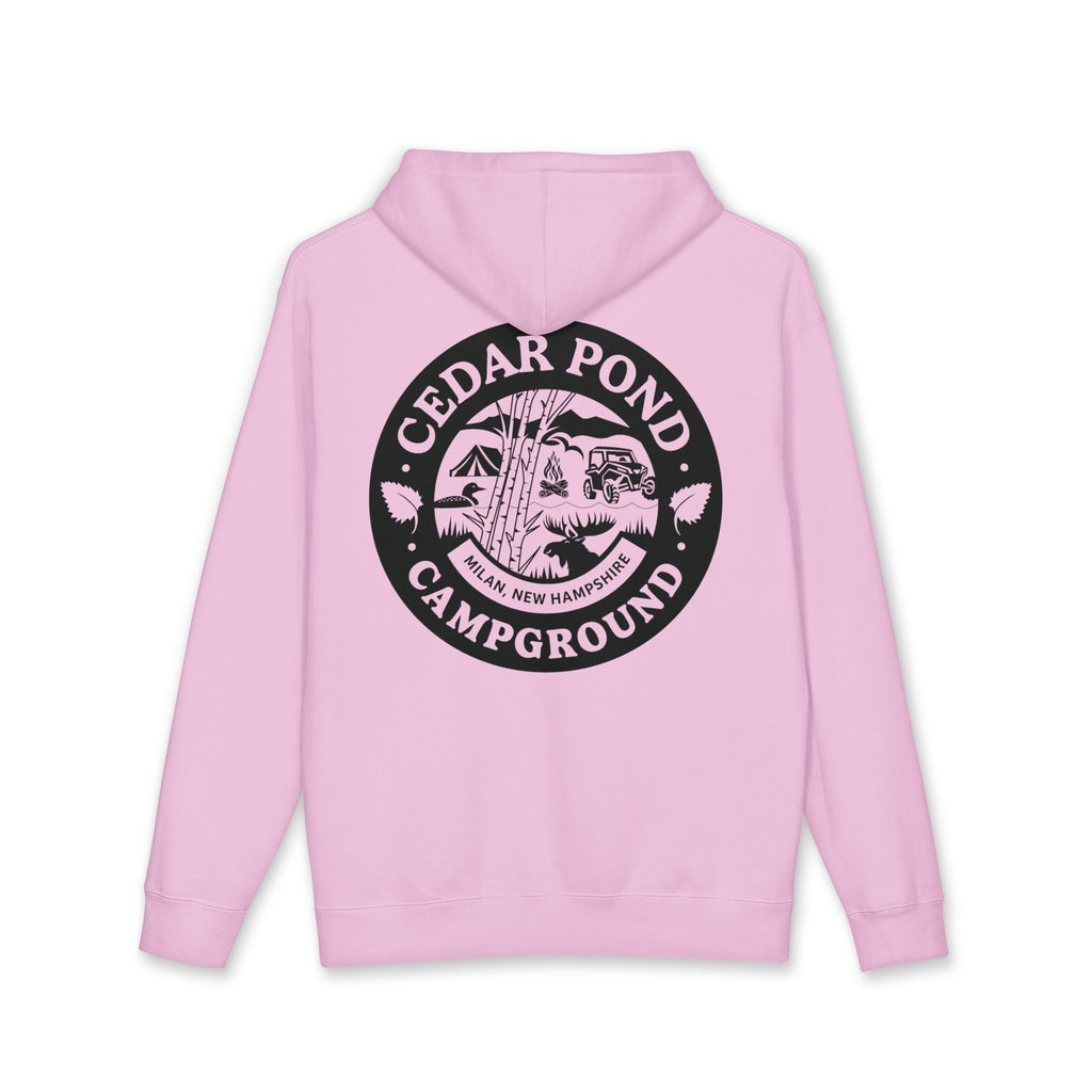 Campground Hoodie — "Cedar Pond Campground" Outdoor Camping Pullover