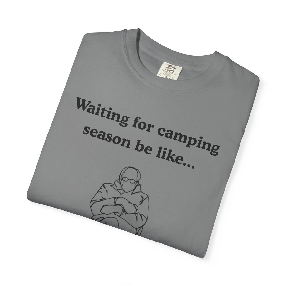 Camping Season Tee — "Waiting for camping season be like..." Cedar Pond Campground Shirt