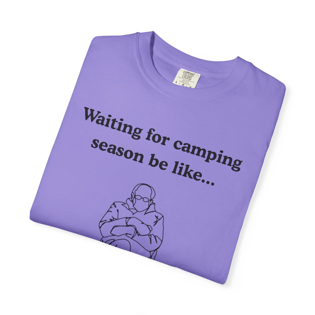 Camping Season Tee — "Waiting for camping season be like..." Cedar Pond Campground Shirt