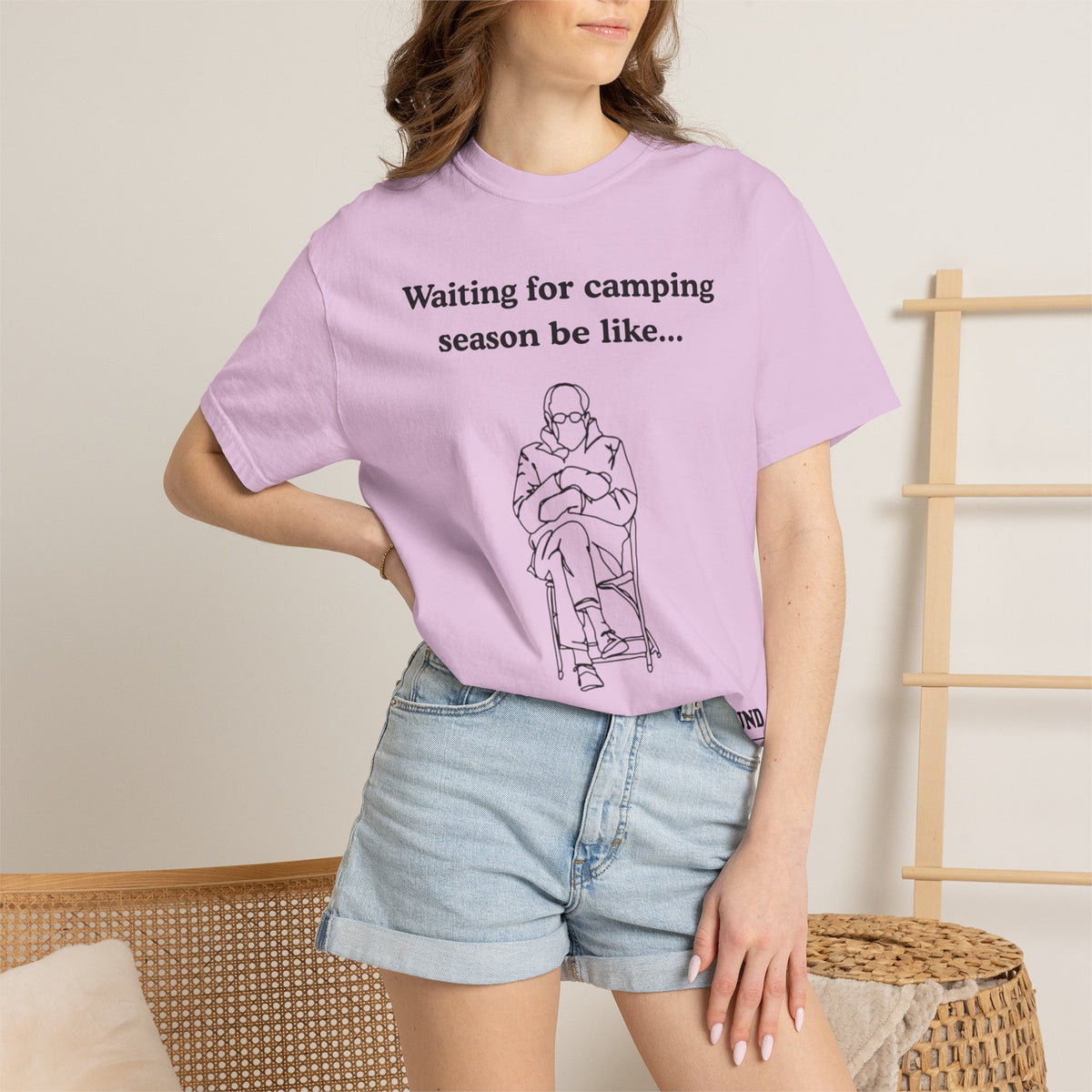 Camping Season Tee — "Waiting for camping season be like..." Cedar Pond Campground Shirt