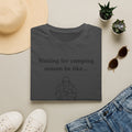 Waiting for Camping Season T-Shirt — Funny Camping Tee with Cozy Chair Graphic